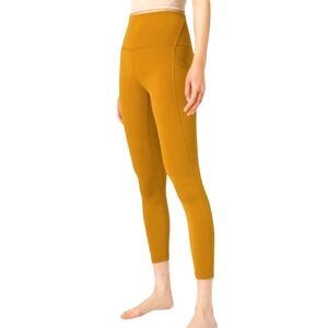 REI Co Op Take Your Time 7/8 Leggings Yellow Women's Small